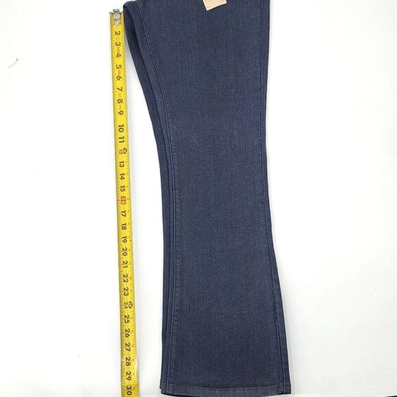 Levi’s Jeans Womens 31x32 Oil Rubbed Blue Denim Mid Rise Skinny Bootcut Western - Picture 6 of 11